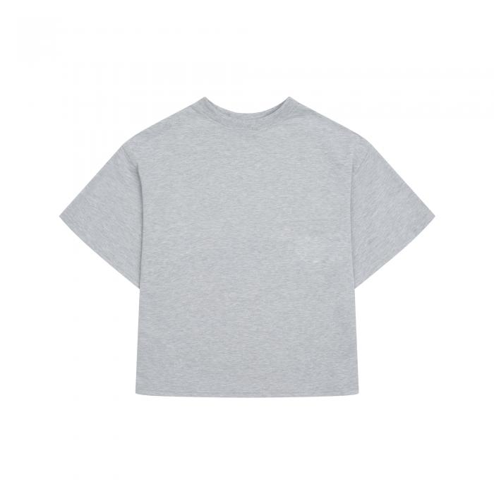 Футболка оверсайз сірий меланж