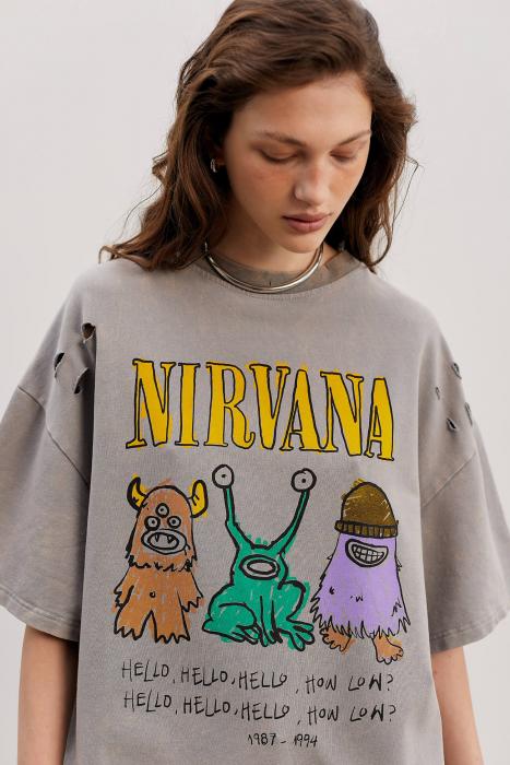 T-shirt boiled grey Nirvana 