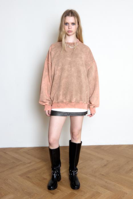 Sweatshirt beige boiled